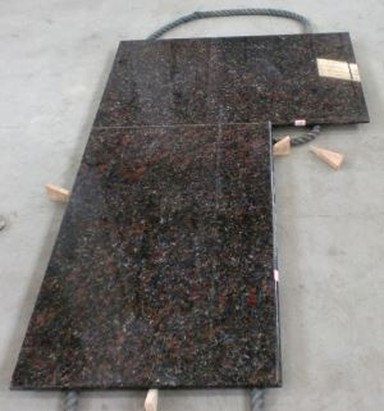 日焼け茶色花こう岩のカウンター トップ